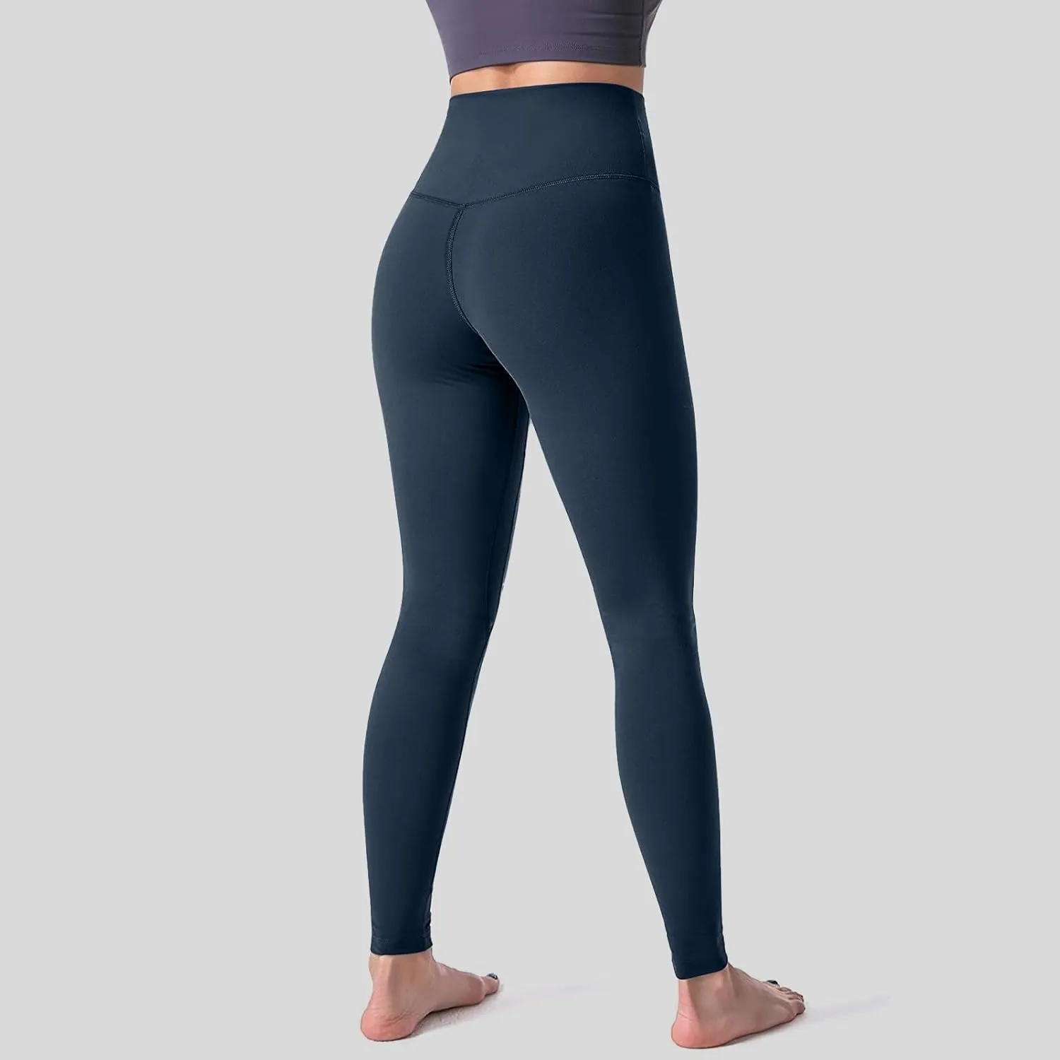 Women High Waisted Leggings Stretch Slim Butt Lifting Yoga Pant Through Tummy Control Sport Gym Lounge Tights Trouser