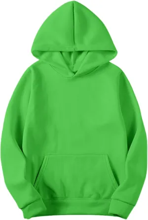 Women Men Basic Hoodies Unisex Oversized Fleece Sweatshirt Casual Long Sleeve Pullover Plain Sweater Fall Outfits