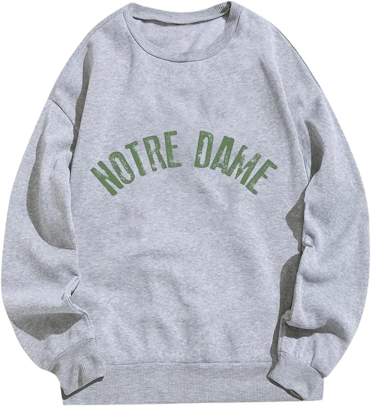 Women Oversized Sweatshirt Hoodies Letter Graphic Print Sweatshirts Casual Long Sleeve Crewneck Shirt Blouses