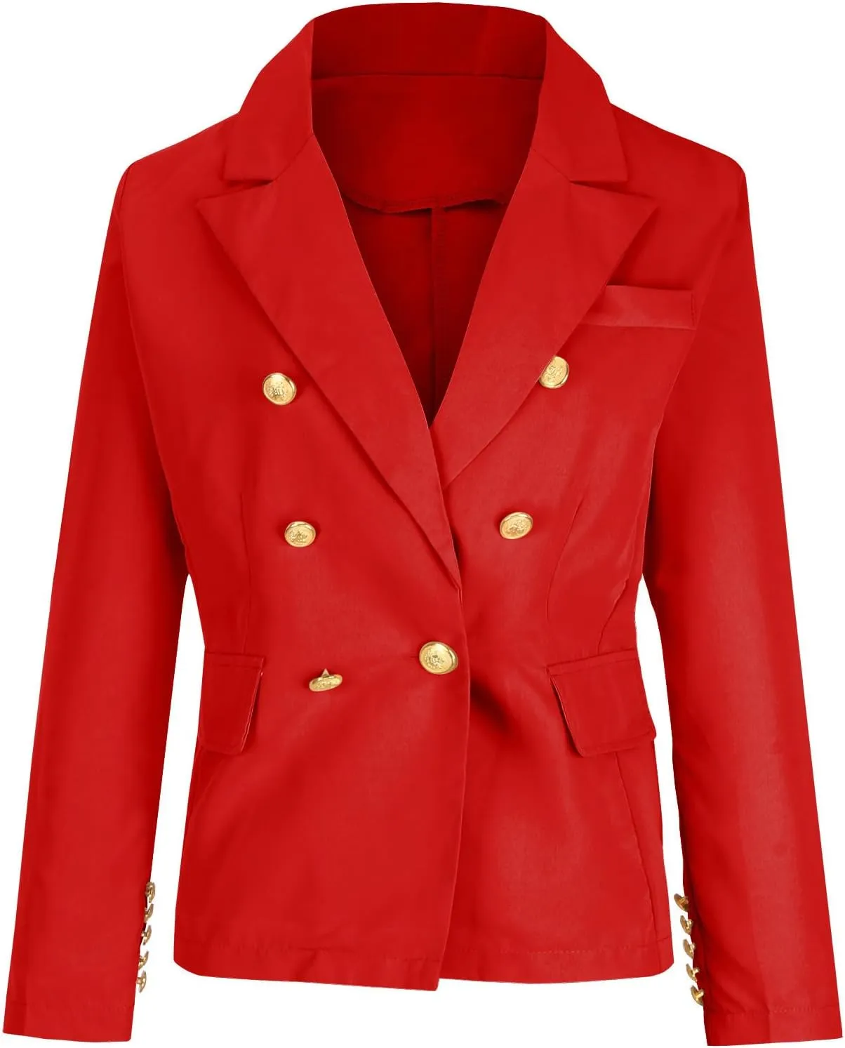 Womens Blazer Fashion Casual 2024 Office Work Button Jackets Long Sleeve Open Front Loose Lightweight Blazers