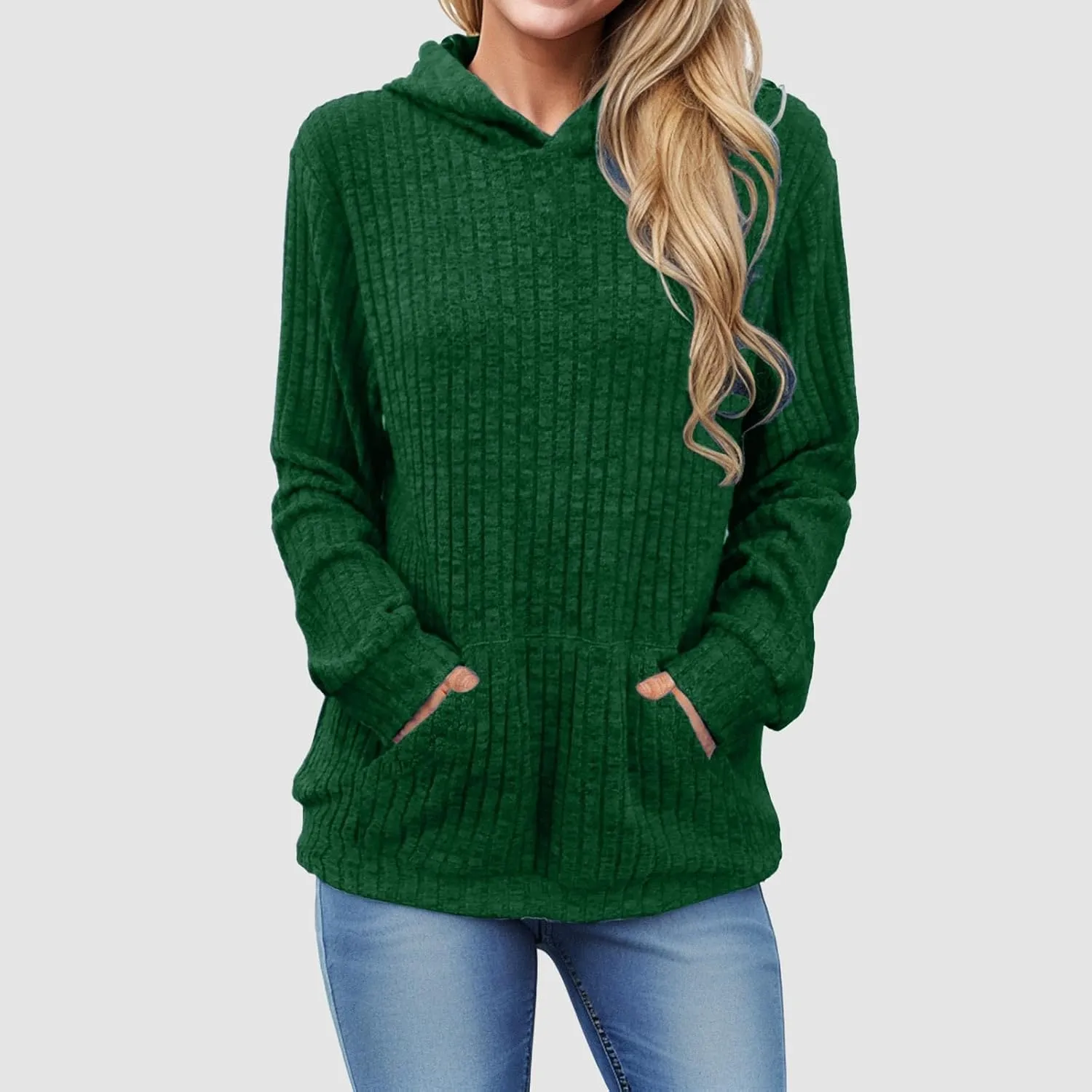Women's Hoodie Womens Pullover Sweaters Women's Oversized Sweatshirt Crew Neck Long Sleeve Casual Pullover with