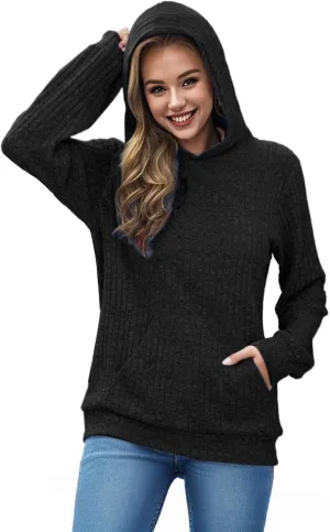 Women's Hoodie Womens Pullover Sweaters Women's Oversized Sweatshirt Crew Neck Long Sleeve Casual Pullover with
