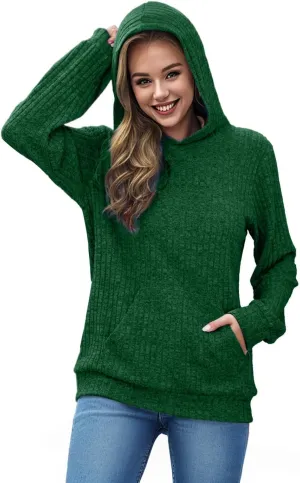 Women's Hoodie Womens Pullover Sweaters Women's Oversized Sweatshirt Crew Neck Long Sleeve Casual Pullover with