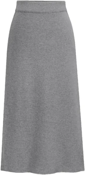 Womens Knit Pencil Skirt High Waist Skirts Knited Split Midi Skirt for