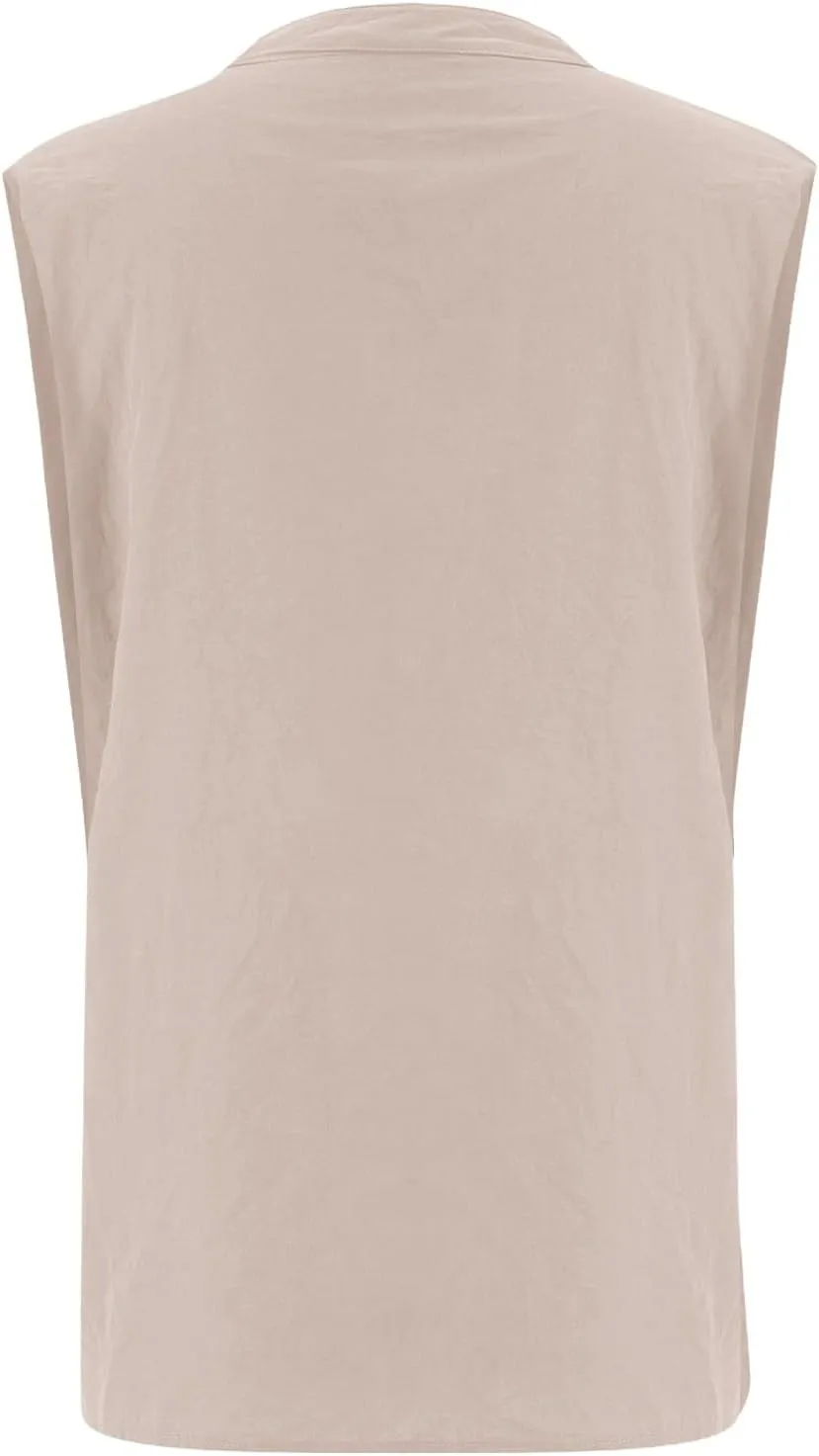 Womens Linen Tank Top 2025 Summer Casual Soft Loose V Neck Button Down Sleeveless Trendy Tee Shirts
