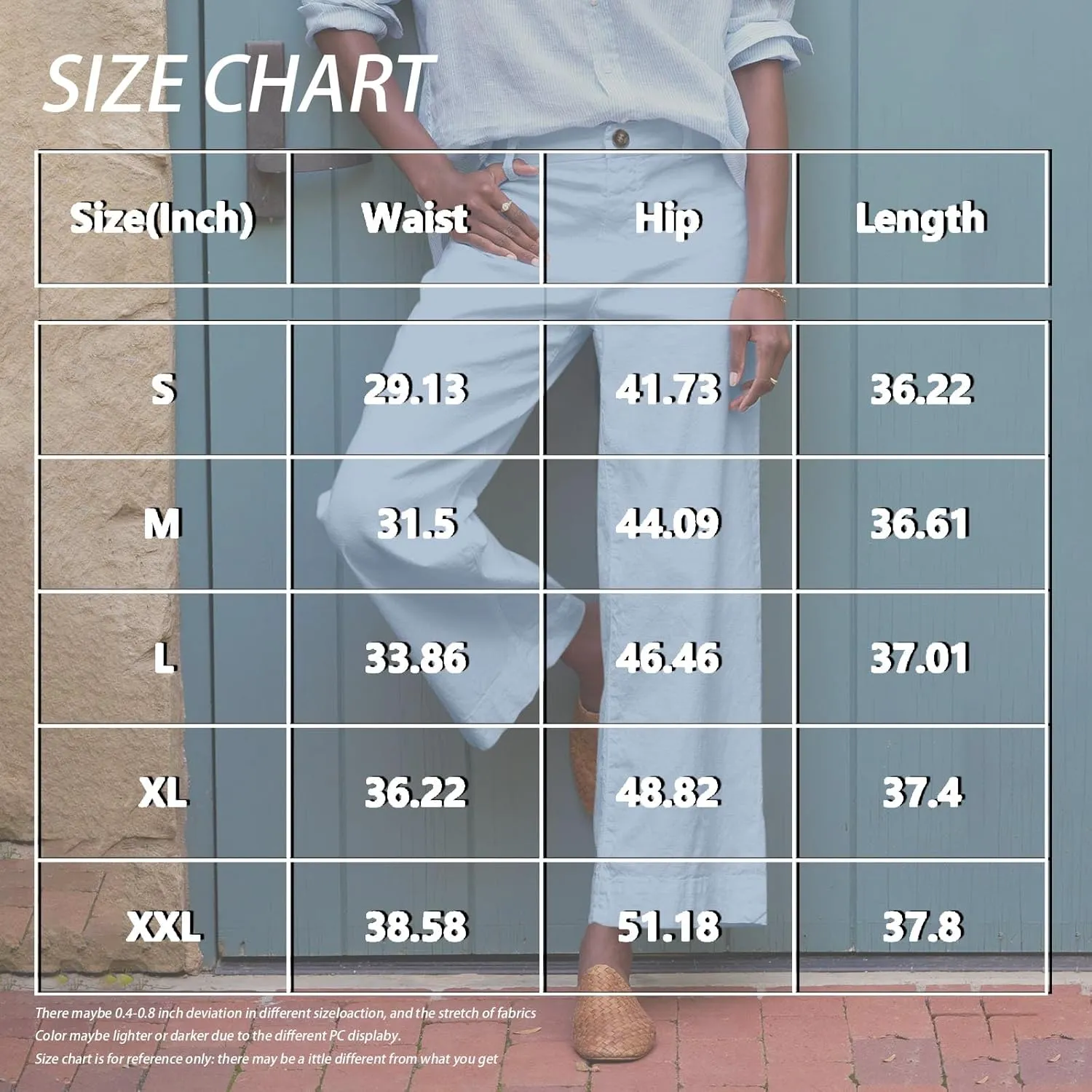 Womens Pants, Plus Size Linen Straight Leg Peasant Pants Casual Lounge 2025