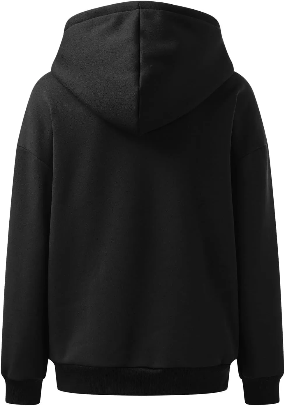 Womens Quarter Zip Pullover Long Sleeve Half Zip Hoodies Fleece Oversized Sweatshirt Fall Sweatshirts with Pockets