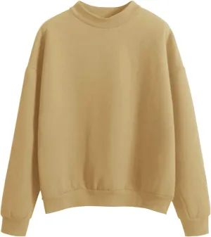 Womens Soldi Color Hoodies Casual Turtleneck Long Sleeve Loose Joggers Pullover Sweatshirts Fall Outdoor Workout Tops