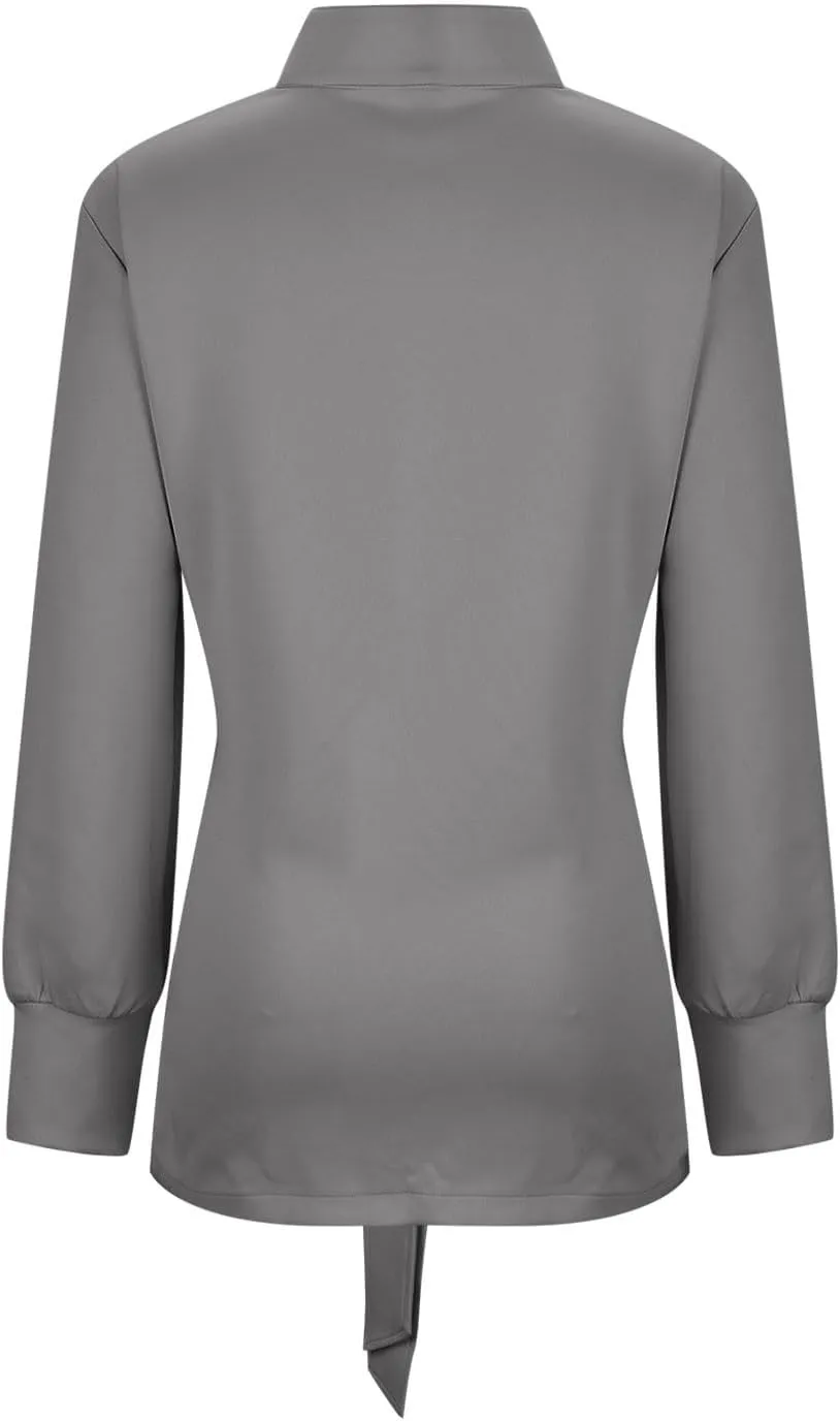 Womens Trench Coat, Mid Long Elegant Outerwear Coats Classic Trendy Overcoats Lapel Winter Solid Jackets with Belt
