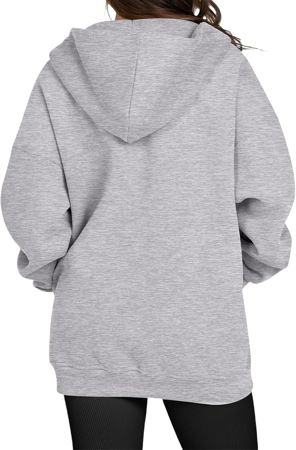 Womens Zip Up Hoodies Oversized Hooded Sweatshirt Casual Long Sleeve Jackets Coat Workout Tops Y2K Outfits