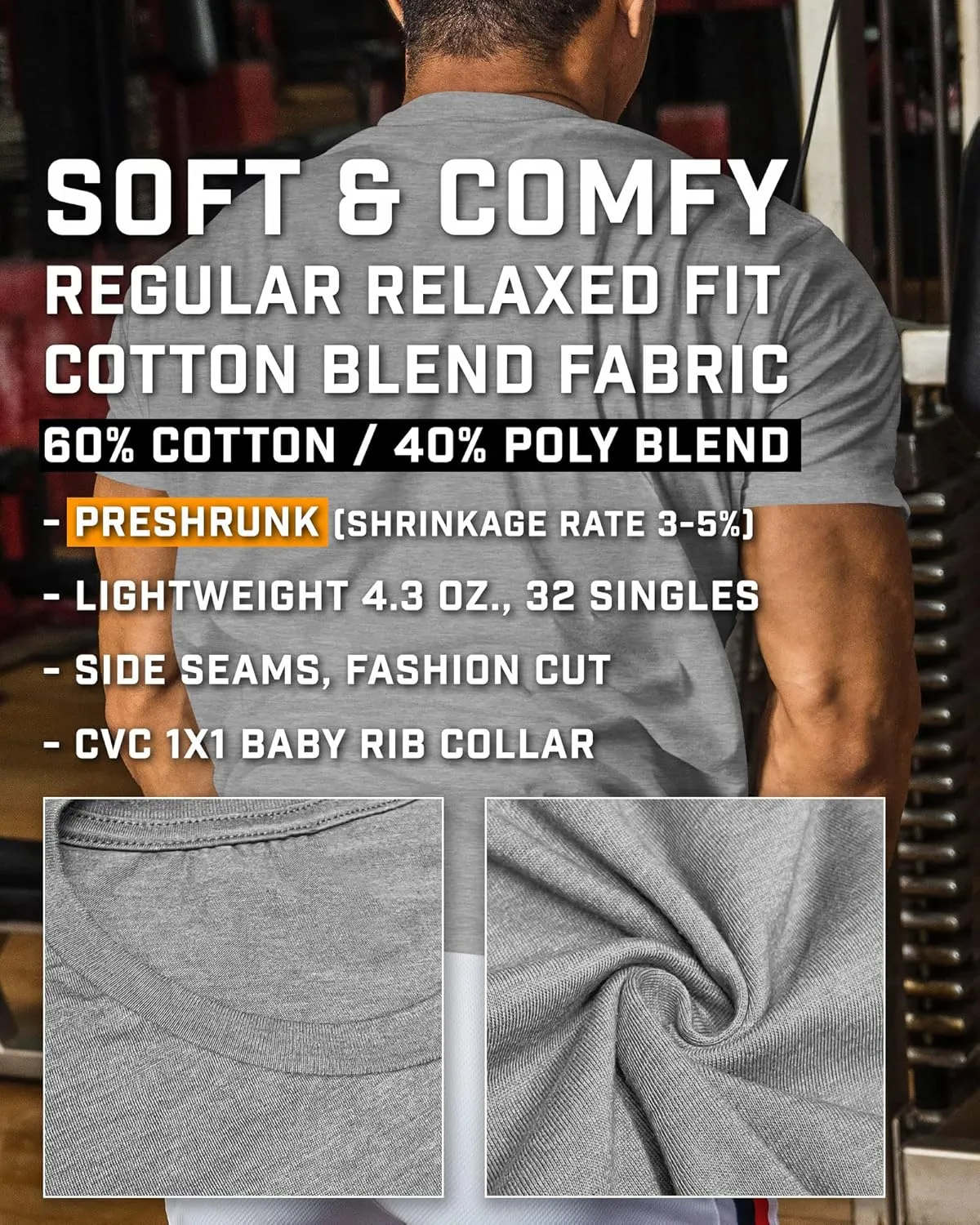 Workout Shirts for Men, Let The Gains Begin Gym Shirt Funny Sayings Lifting T-Shirt