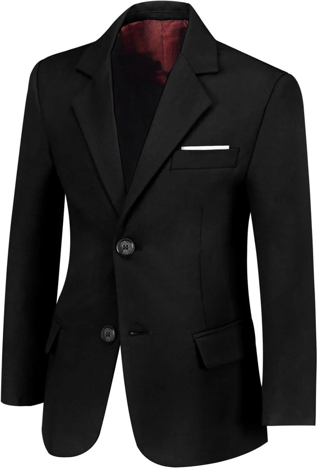 Yanlu Boys Suits Blazer Burgundy Slim Fit Boy Suit Coat