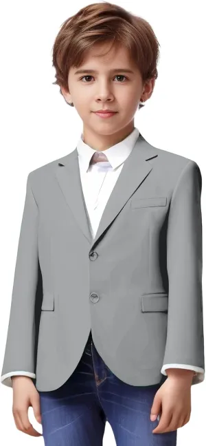 Yanlu Boys Suits Blazer Burgundy Slim Fit Boy Suit Coat
