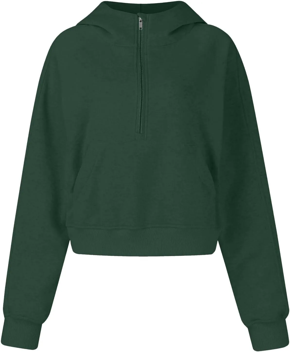 Zip Up Hoodie Women,2024 Fall Thumb Hole Half Zip Sweatshirts Fleece Jackets Tops Oversized Pullover With Pockets